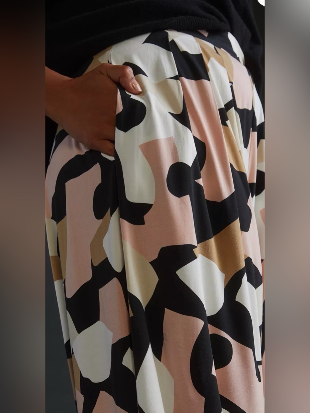 🖤 Corey Lynn Calter Abstract Print Wide Leg Pants Size XS 🖤 - Picture 6 of 15